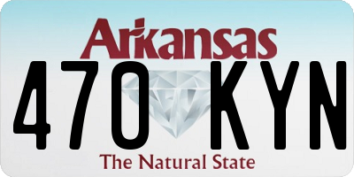 AR license plate 470KYN