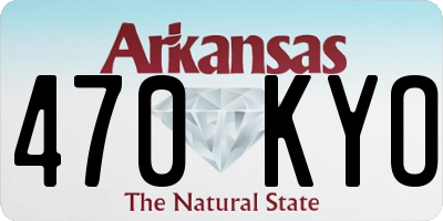 AR license plate 470KYO