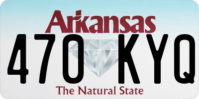 AR license plate 470KYQ