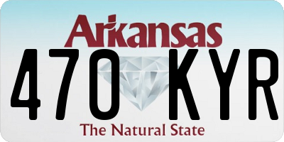 AR license plate 470KYR