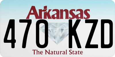 AR license plate 470KZD