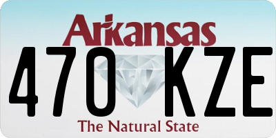 AR license plate 470KZE