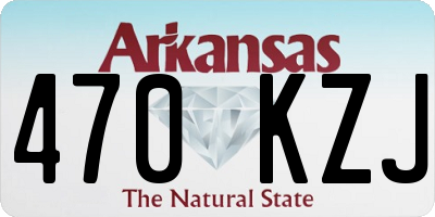 AR license plate 470KZJ