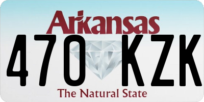 AR license plate 470KZK