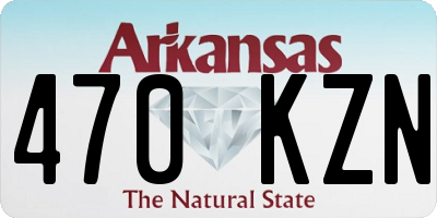 AR license plate 470KZN