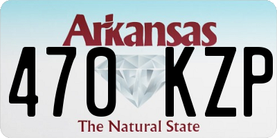 AR license plate 470KZP