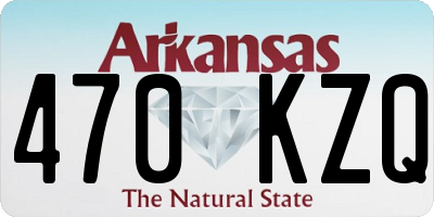 AR license plate 470KZQ