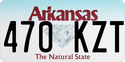 AR license plate 470KZT