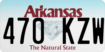 AR license plate 470KZW