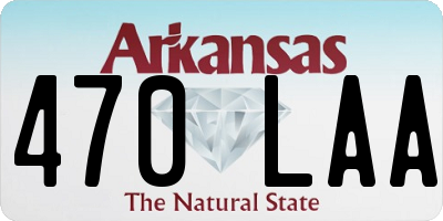 AR license plate 470LAA