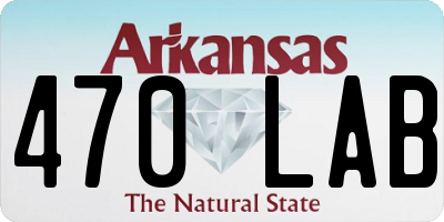 AR license plate 470LAB