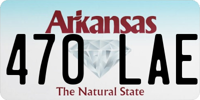 AR license plate 470LAE