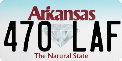 AR license plate 470LAF