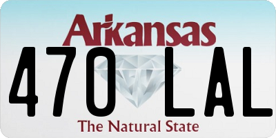 AR license plate 470LAL