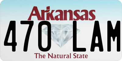 AR license plate 470LAM