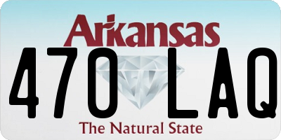AR license plate 470LAQ