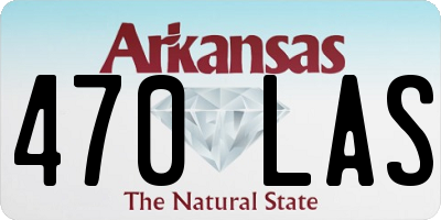 AR license plate 470LAS