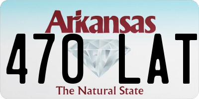 AR license plate 470LAT