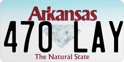 AR license plate 470LAY