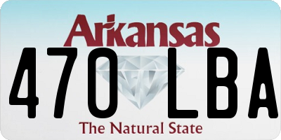AR license plate 470LBA