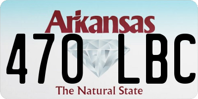 AR license plate 470LBC