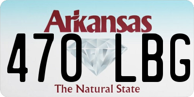 AR license plate 470LBG