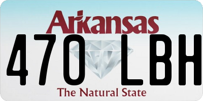 AR license plate 470LBH