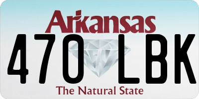 AR license plate 470LBK