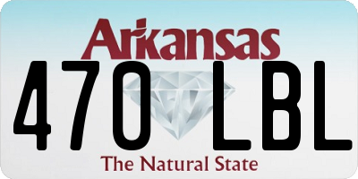 AR license plate 470LBL