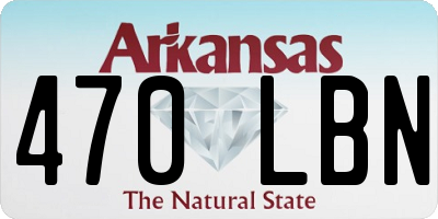 AR license plate 470LBN