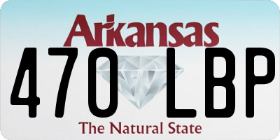 AR license plate 470LBP