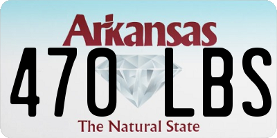 AR license plate 470LBS