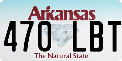 AR license plate 470LBT