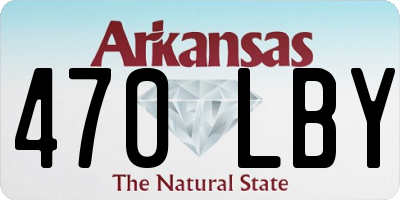 AR license plate 470LBY