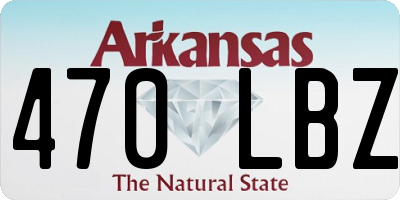 AR license plate 470LBZ