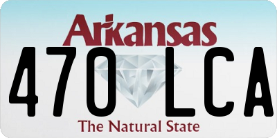 AR license plate 470LCA