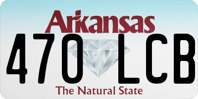 AR license plate 470LCB