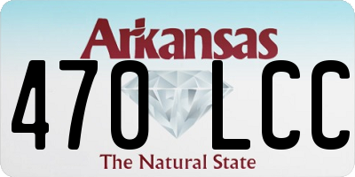 AR license plate 470LCC