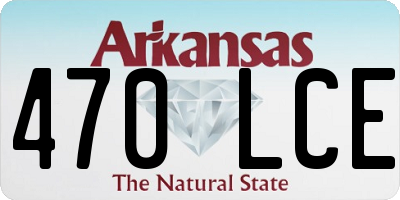 AR license plate 470LCE