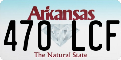 AR license plate 470LCF