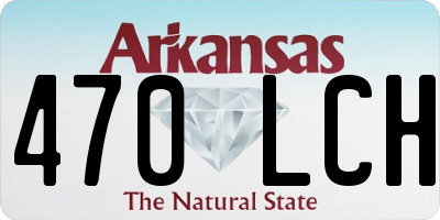 AR license plate 470LCH