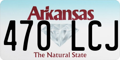 AR license plate 470LCJ