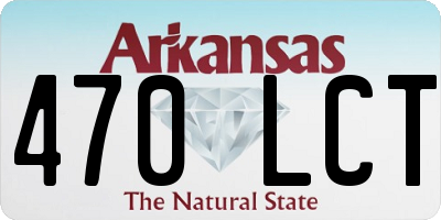 AR license plate 470LCT