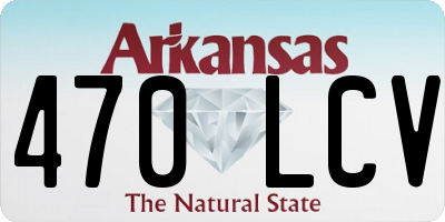 AR license plate 470LCV