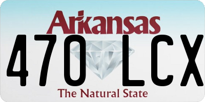 AR license plate 470LCX