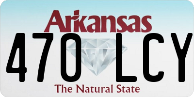 AR license plate 470LCY