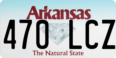 AR license plate 470LCZ