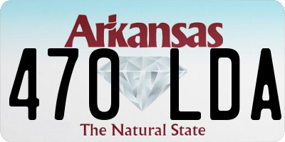 AR license plate 470LDA