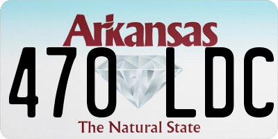 AR license plate 470LDC