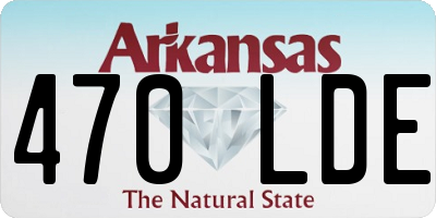 AR license plate 470LDE